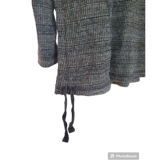 J.Jill L gray cinch sides cowl neck long sleeve knit sweater RN97641 tunic - Picture 3 of 4